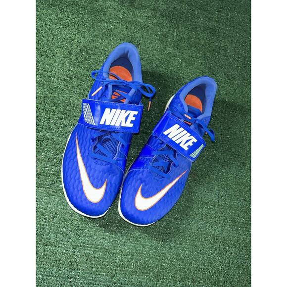 Nike High Jump Elite Track Shoes Racer Blue Mens Sz 10 - Picture 2 of 8